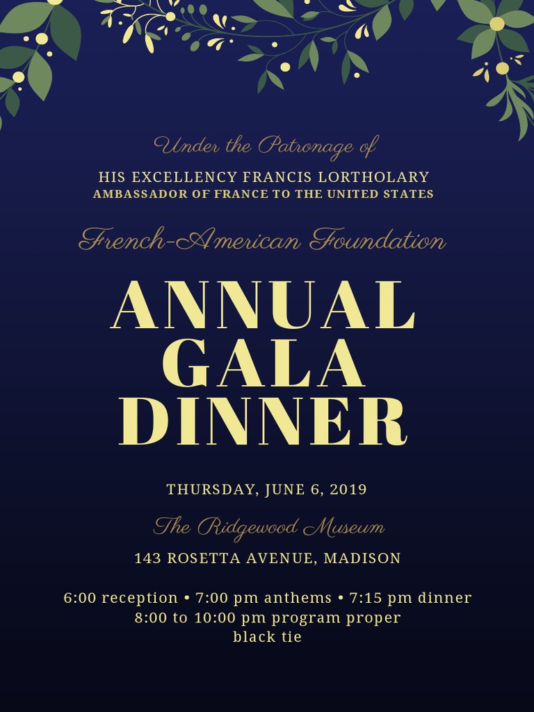 French-American Gala Dinner | PDF