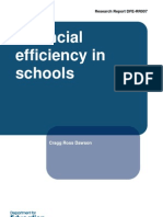 Financial Efficiency in Schools: Cragg Ross Dawson