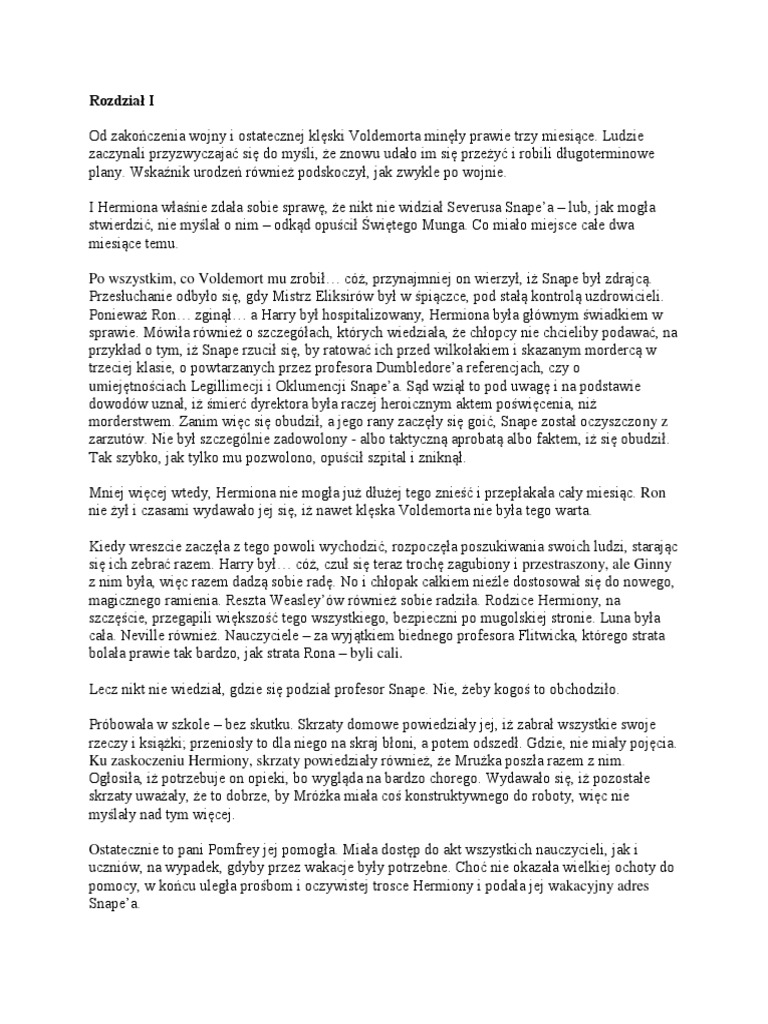 Harry Potter I Przeklęte Dziecko Pdf