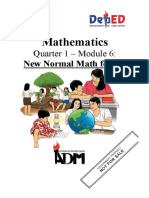 Mathematics: Quarter 1 - Module 6