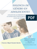 Análisis percepciones y acciones educativas sobre violencia género adolescentes Andalucía