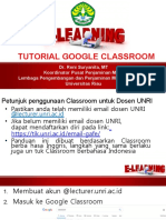 Tutorial Classroom Untuk Dosen UNRI