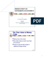 Introduction To Engineering Economics: The Time Value of Money (TVM)