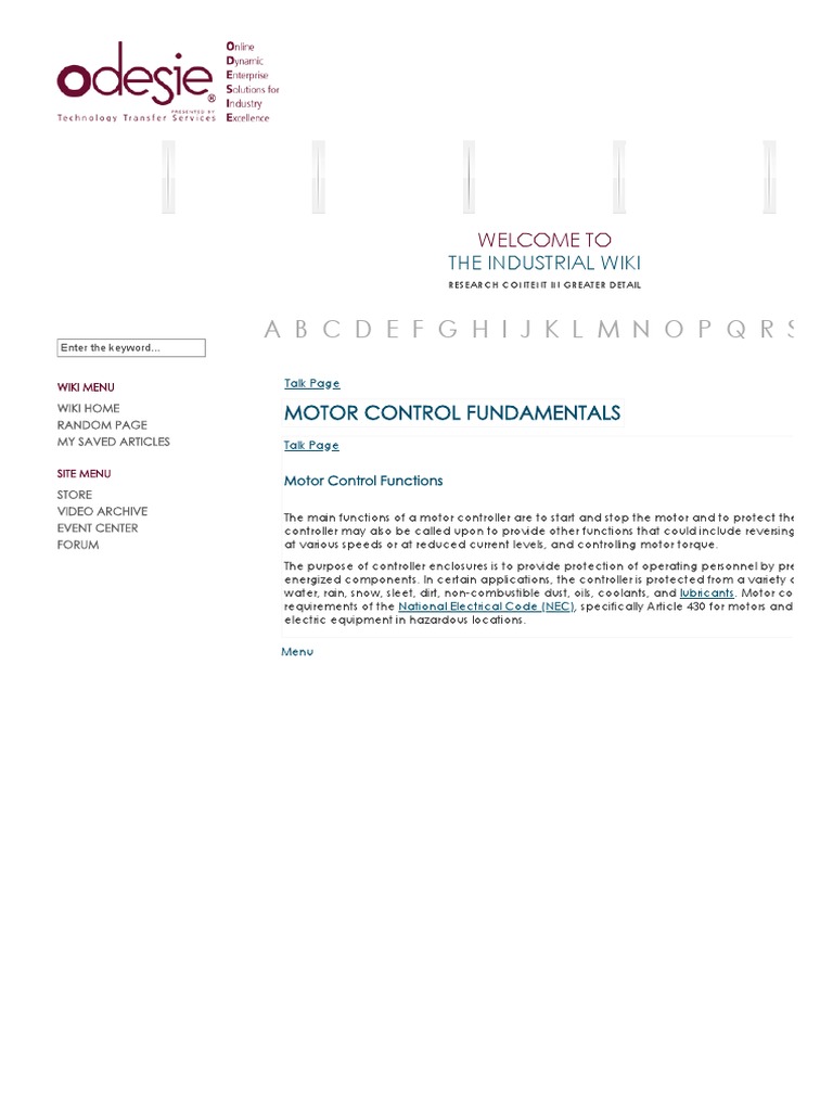 Motor Control Fundamentals Wiki Download Free PDF Switch Relay
