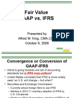 Fair Value GAAP vs IFRS