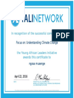 YALI Certificate PDF