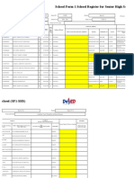 School Form 1 Tracks Senior Students