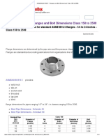 ASME_ANSI B16.5 - Flanges and Bolt Dimensions Class 150 to 2500