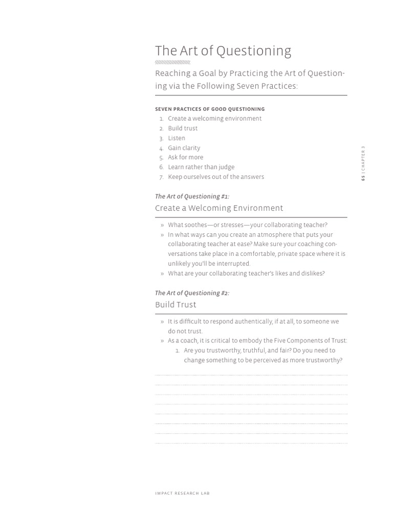 89029art of Questioning | PDF | Mindset | Self