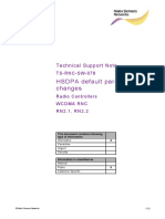 HSDPA Parameter Changes