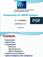 Components For DWDM Systems: A. Zarifkar