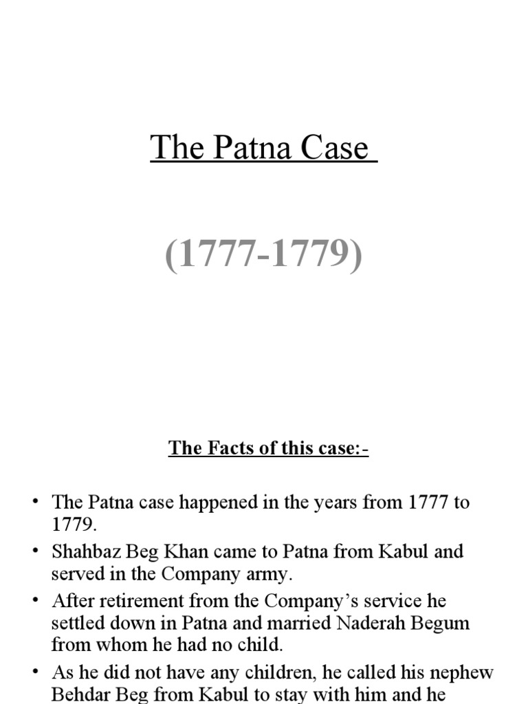 Patna Case PDF Supreme Courts Jurisdiction