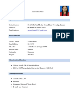 CV Form PDF