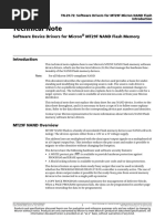 Technical Note: Software Device Drivers For Micron MT29F NAND Flash Memory