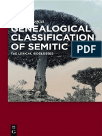 Leonid Kogan - Genealogical Classification of Semitic - The Lexical Isoglosses (2015, Walter de Gruyter) PDF