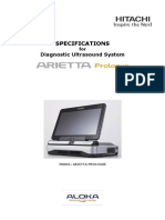 Specifications: Diagnostic Ultrasound System