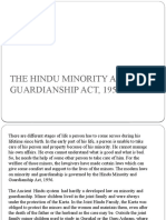 The Hindu Minority and Guardianship Act - 1956