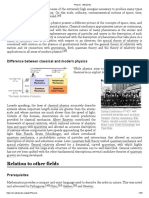 Relation To Other Fields: Difference Between Classical and Modern Physics