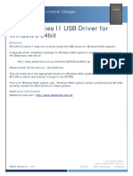 TB0001 - 01 SP PRO Series II USB Driver For Windows 64bit