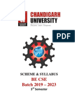 CSE - 3rd Sem Batch 2019 - Syllabus