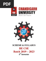 CSE - 3rd Sem Batch 2019 - Syllabus