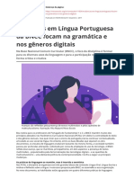 Propostas em Lingua Portuguesa Da BNCC Focam Na Gramatica e Nos Generos Digitaispdf