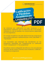 Calificación Cuadernillo