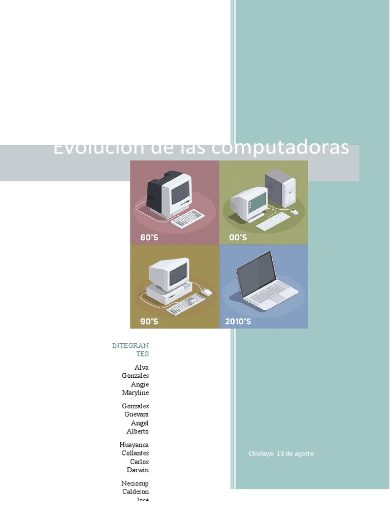 Evolución de Las Computadoras | PDF | Hardware de la computadora ...