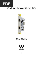 Manual - Calrec SoundGrid IO User Guide