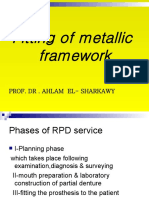 Fitting of Metallic Framework: Prof. DR - Ahlam El-Sharkawy