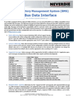 NeverDie BMS Advanced CANbus Protocol Rev8.0.00.R1 1 PDF