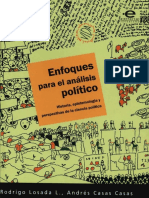 Losada y Casas (2008); Lo político, la ciencia y la ciencia política