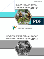 Statistik Kesejahteraan Rakyat Provinsi Gorontalo 2019