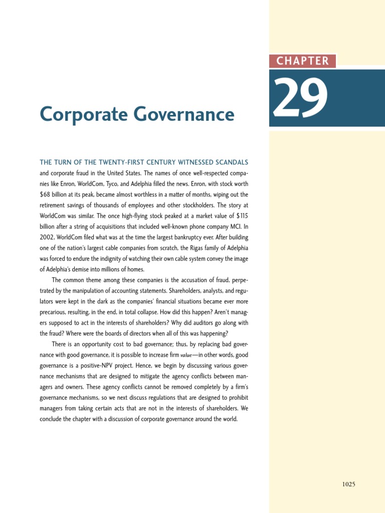 Corporate Governance | PDF | Corporate Governance | Board Of Directors