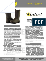 Ficha Tecnica - Bota Petrolera Westland 8609 Dasegur