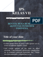 IPS Kelas Vii: Bentuk Muka Bumi Dan Aktivitas Penduduk Indonesia