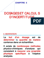 5 - Chap5-Dosages Et Calcul D'incertitude - Mode de Compatibilité PDF