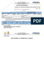 Ficha de Información Aprendo en Casa 2020