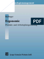 Ergonomie Produkt - Und Arbeitsplatzgestaltung by Univ.-Prof. Dr.-Ing. Habil. Prof. E.H. Dr. H.C. Hans-Jörg Bullinger (Auth.)