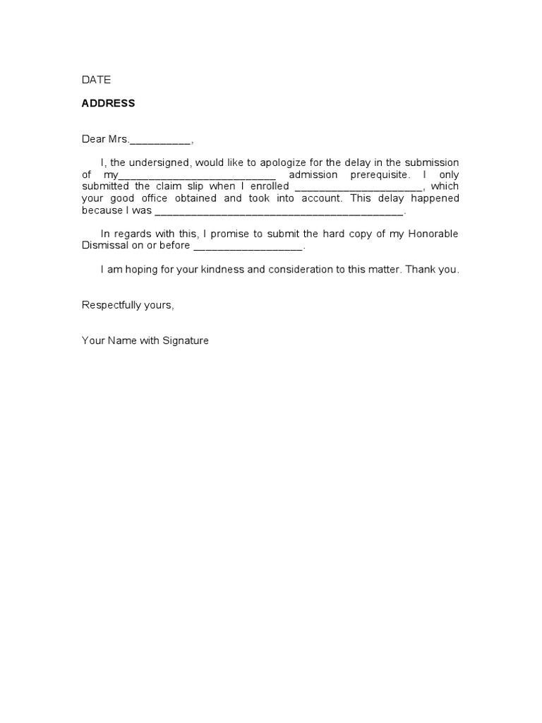 Promissory Note for Late Document Submission | PDF | Career & Growth ...