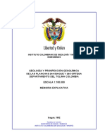 Nuñez, Murillo - 1982 - Geología Y Prospeccion Geoquimica De Las Plachas 244 Ibague Y 263 Ortega Departamento Del Tolima Colombia.pdf