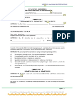 Estatutos Uniformes para Cooperativas de Producción INACOP - Editable