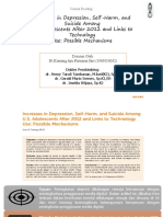 Increases in Depression, Self-Harm, and Suicide Among U.S. Adolescents After 2012 and Links to Technology 