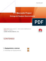 Entrega de Equipos Desmontados - IPT Macrosite Project