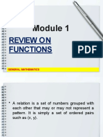 Functions Review Module