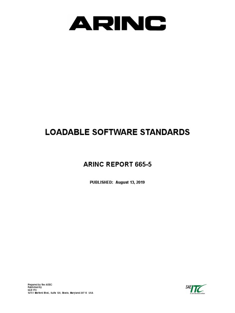 665-3 ARINC STANDARD 665 Supplement 3 LOADABLE SOFTWARE STANDARDS | PDF ...