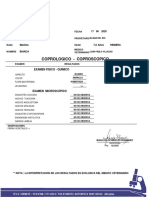 Coprologico - Coproscopico: Examen Fisico - Quimico