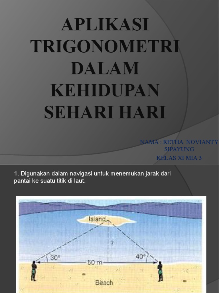 Aplikasi Trigonometri Dalam Kehidupan Sehari Hari Pdf