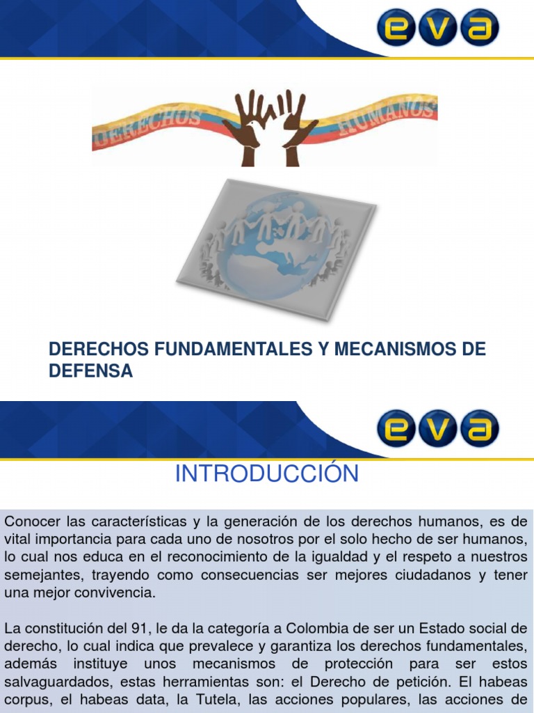 Mecanismos de Defensa de Derechos en Colombia | PDF | Habeas corpus ...