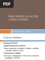 Time Series Analysis Using e Views